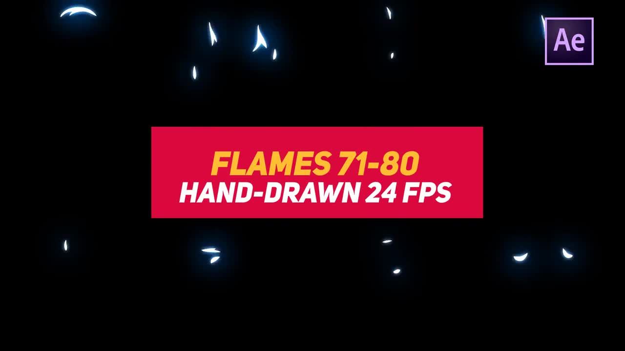 炫酷活力火焰动画元素徽标展示素材库精选AE模板