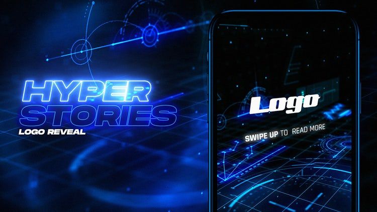 超故事标志揭示ae模板