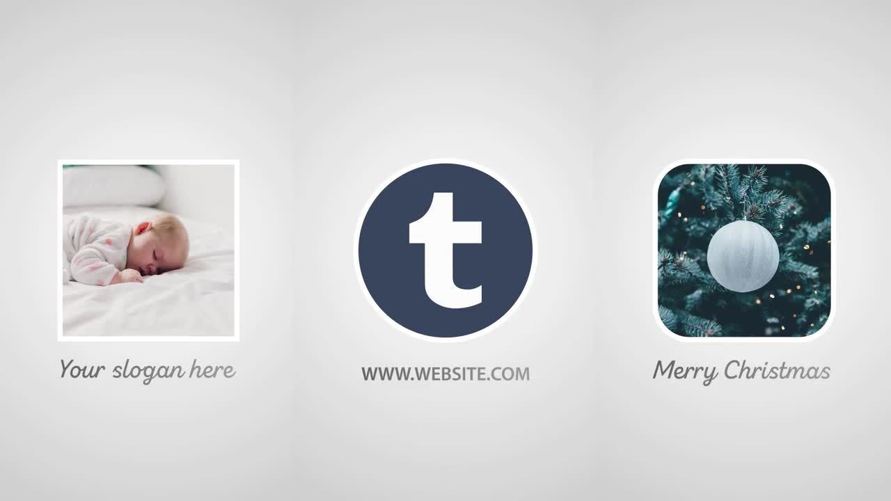 页面徽标素材库精选AE模板