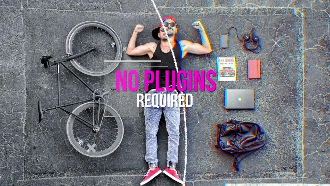 动态的现代广告幻灯片照片展示素材库精选AE模板