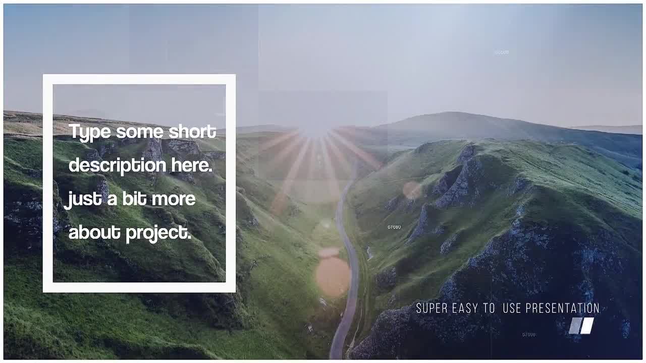 简约专业的企业宣传介绍素材库精选pr模板