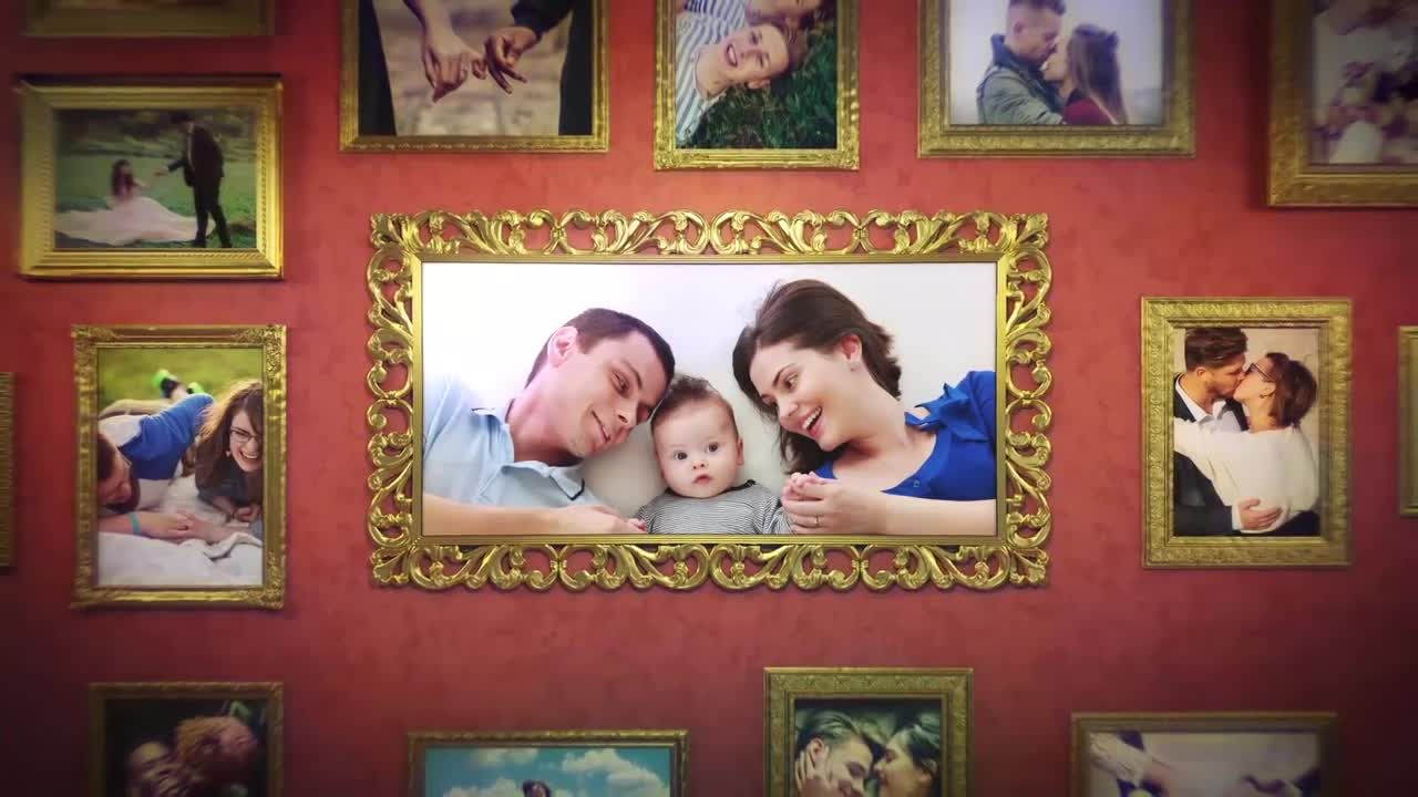 照片画廊艺术展览片头过渡效果素材库精选AE模板Art Gallery