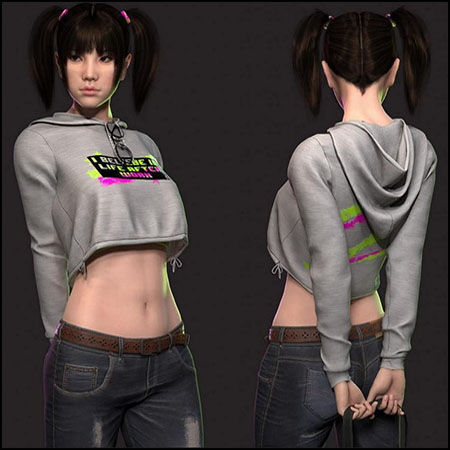 日本年轻的女孩素材之家精选3D模型