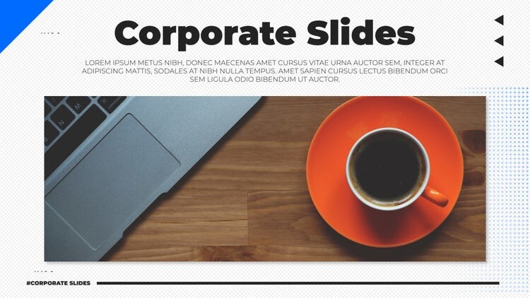 简单时尚的公司会议幻灯片素材库精选AE模板