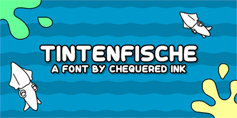 Tintenfische font素材之家精选英文字体