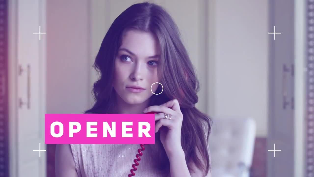 独具风格的现代时尚开场文字视频素材库精选AE模板