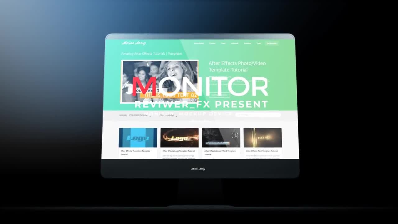 精美的监控模型演示素材库精选AE模板