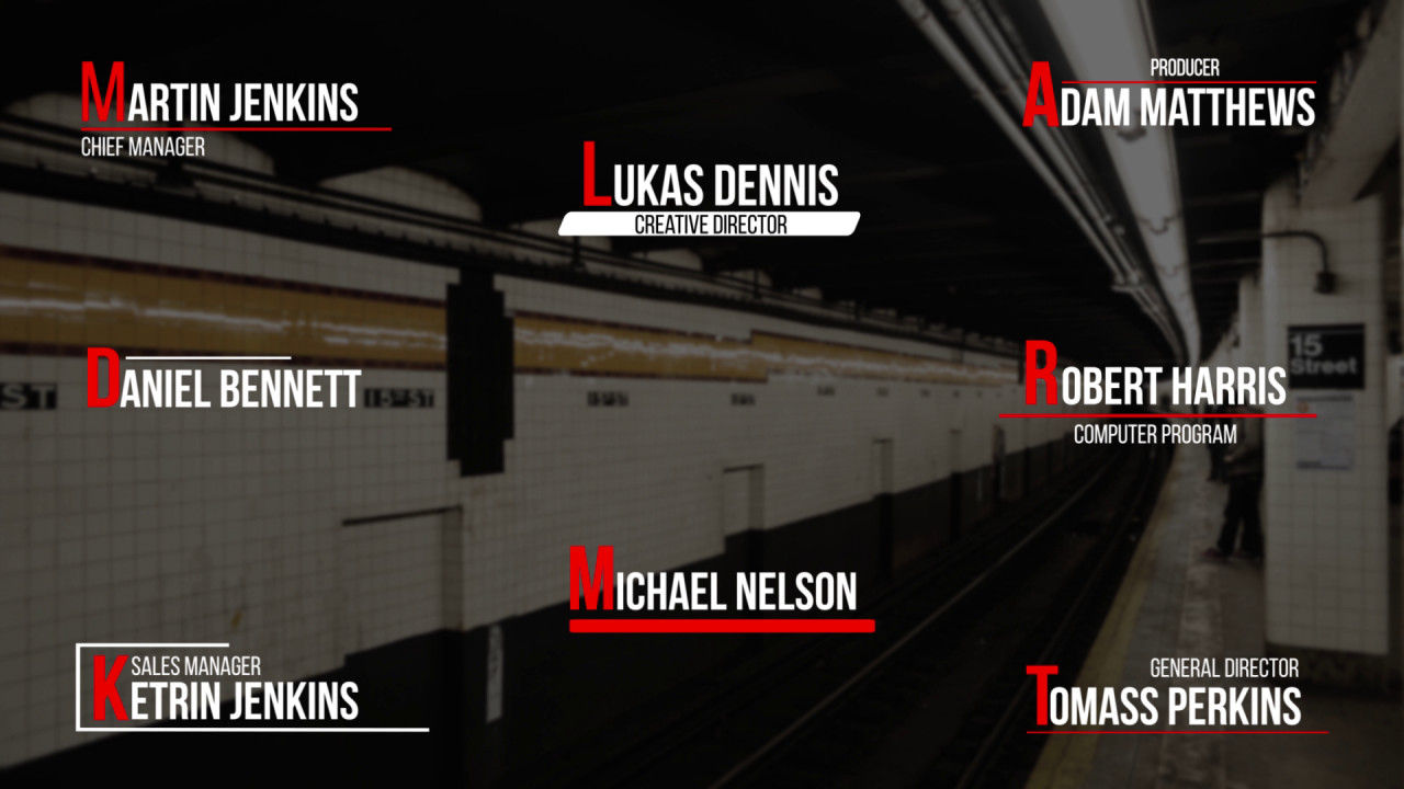 8个较低的三分之二全屏标题素材库精选AE模板