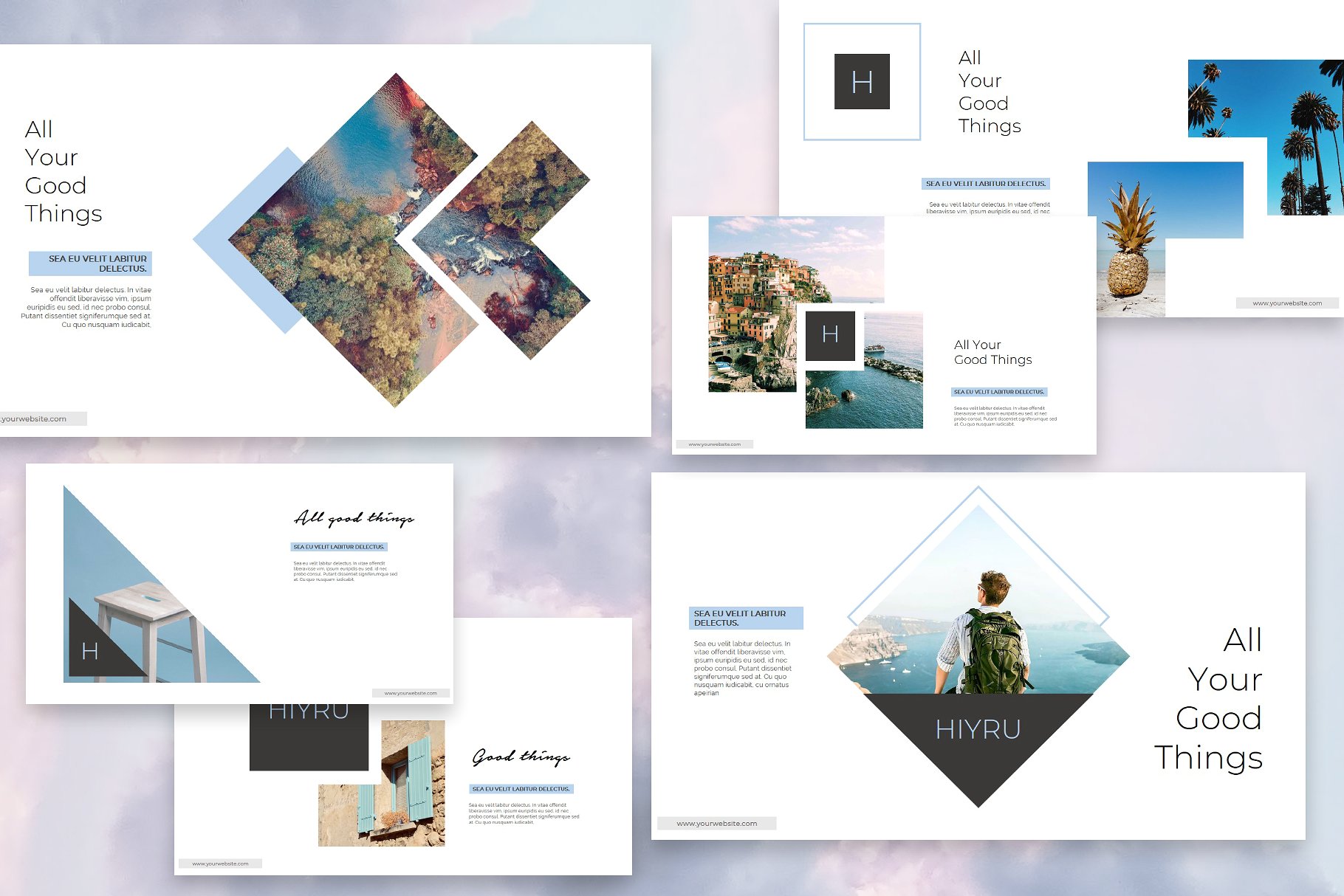 时尚多用途的PPT模板下载 HIYRU Powerpoint Template [pptx]插图(3)