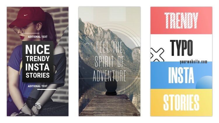 时髦的Insta故事素材库精选AE模板
