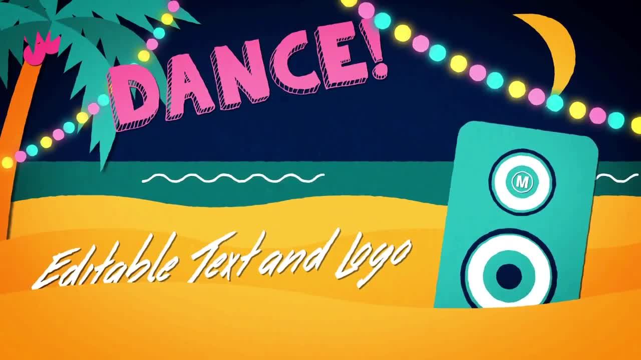 夏日海滩派对促销素材库精选AE模板