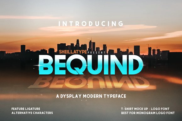 BEQUIND – A MODERN DYSPLAY FONT素材之家精选英文字体
