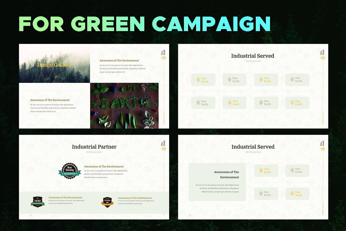 生态环境主题相关的 – PPT模板插图(3)