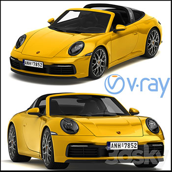 保时捷911 Targa 2019 素材之家精选3D模型