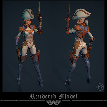 海军上将 Katalina游戏角色素材之家精选3D模型