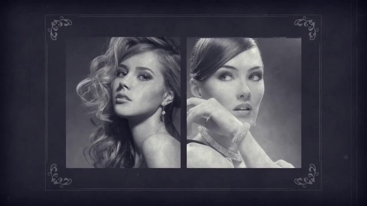 旧电影标题卡展示素材库精选AE模板