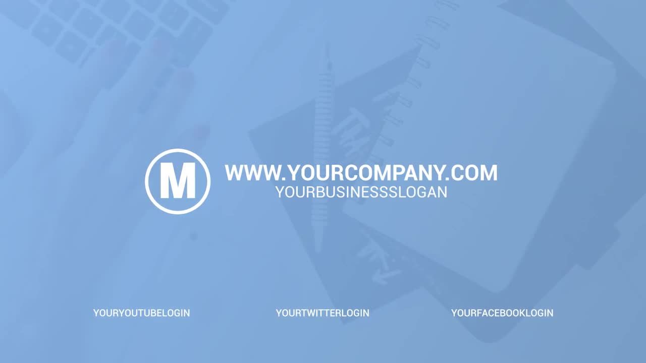 简洁流畅徽标显示素材库精选AE模板