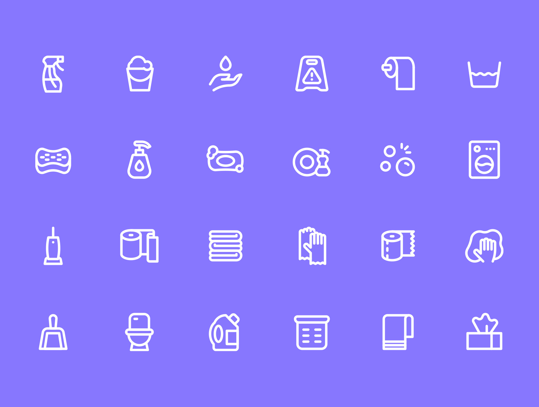 素材库下午茶：2600枚线条&扁平化设计矢量素材库精选图标巨无霸合集插图(2)