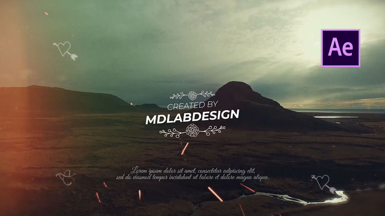 12组浪漫婚礼视频视频字幕特效素材库精选AE模板