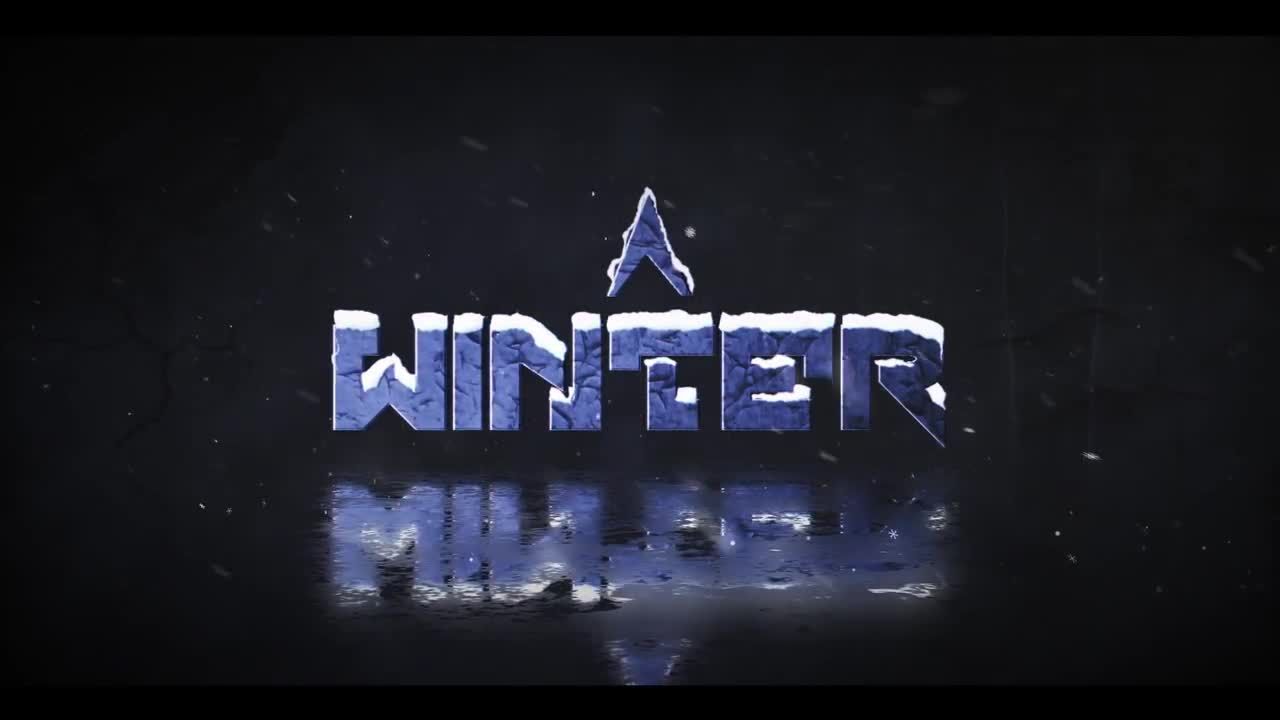 动态动画的冬季徽标素材库精选AE模板