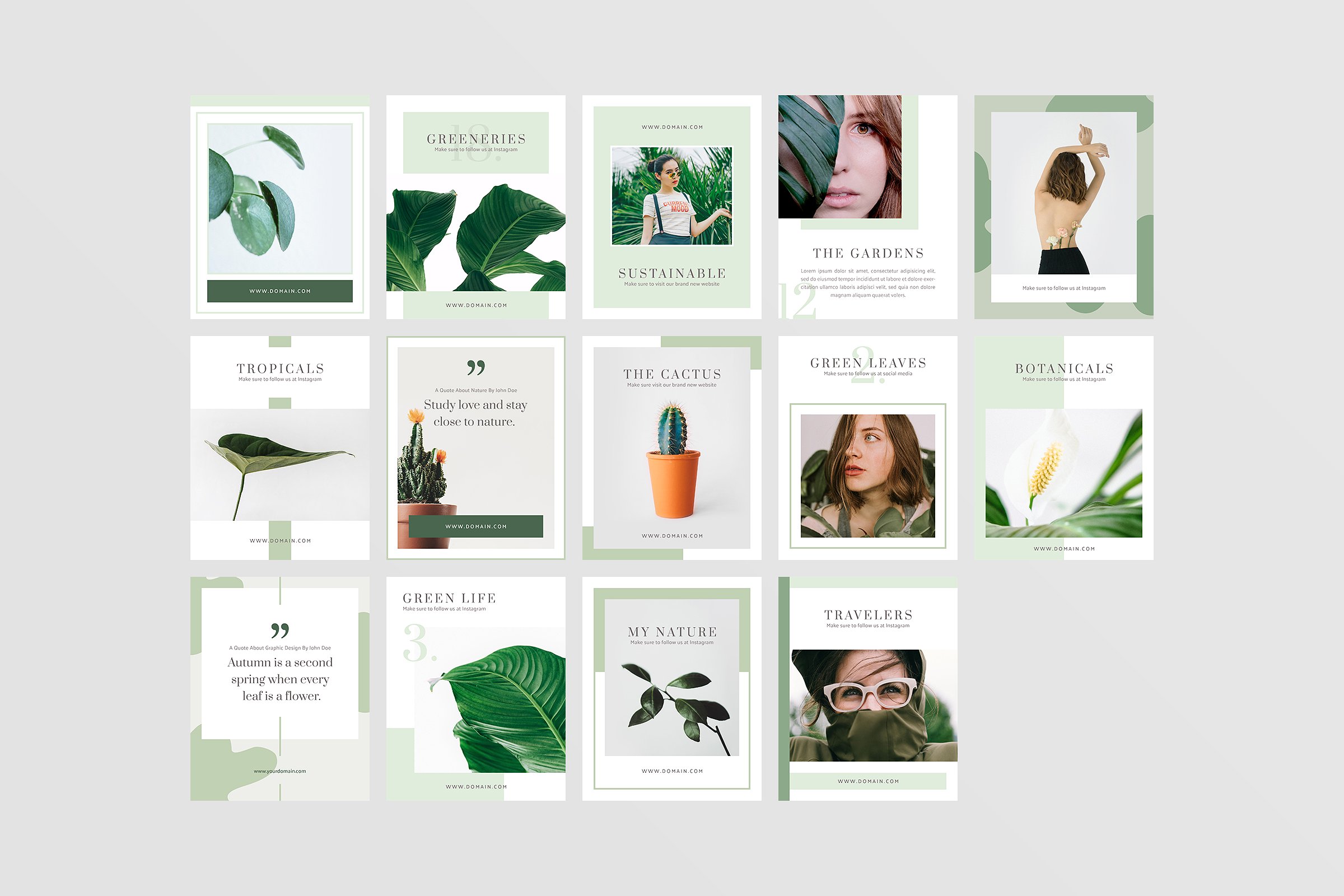 INS风社交媒体文章设计素材包 Stockholm Social Media Pack插图(9)