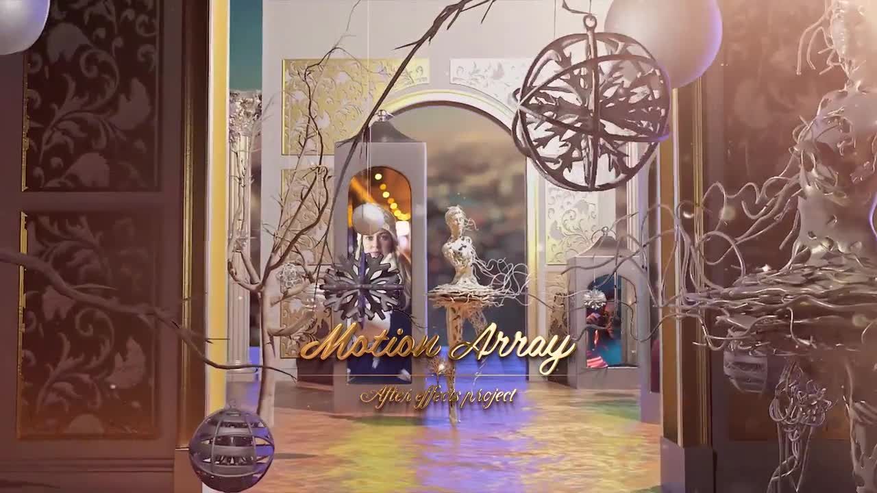 具有漂亮3D元素的可爱幻灯片素材库精选AE模板