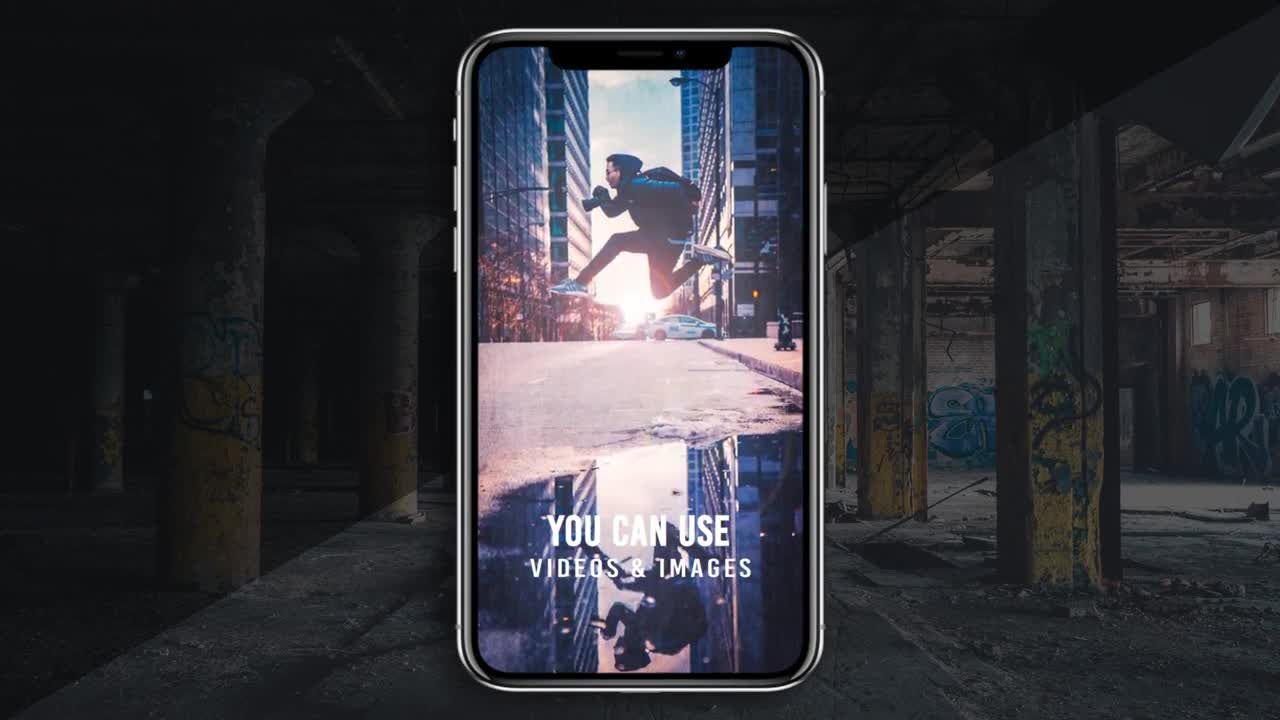 酷炫运动幻灯片照片展示素材库精选AE模板