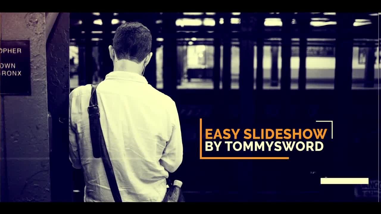 简易幻灯片开场白展示素材库精选AE模板