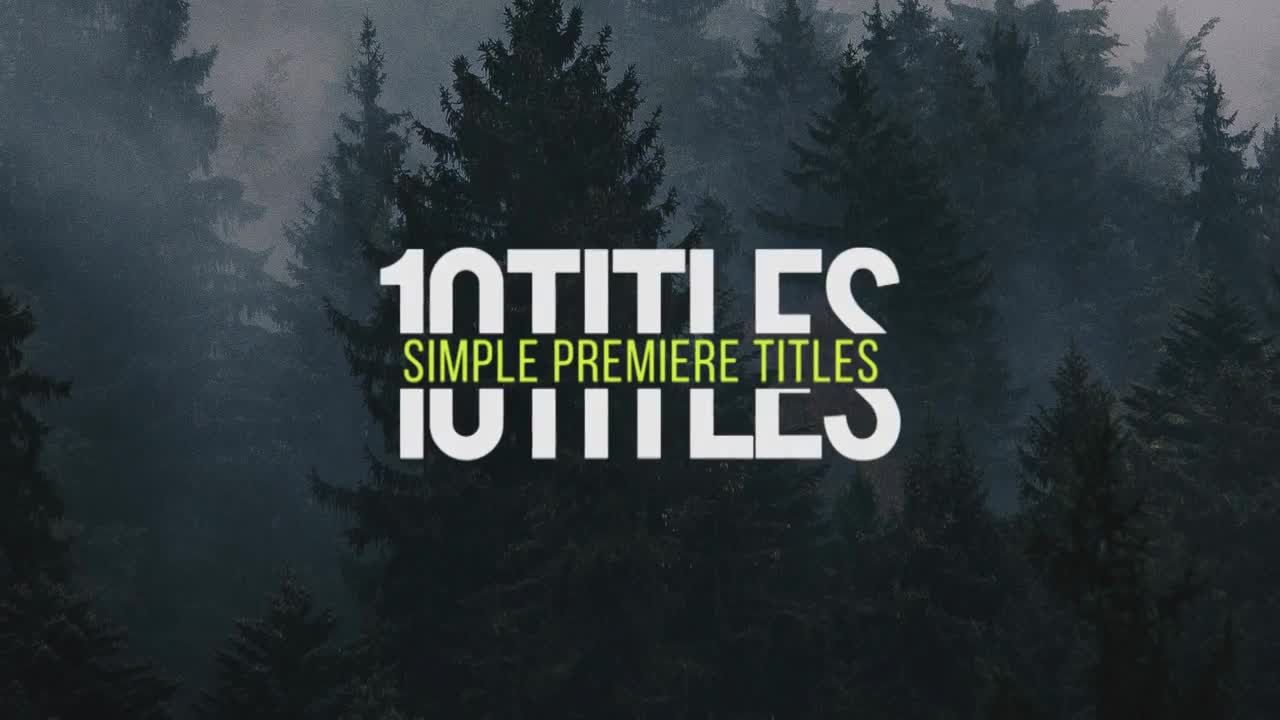 光滑的标题动画素材库推荐PR模板