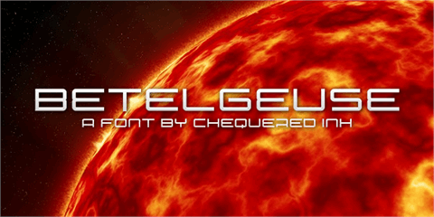 Betelgeuse font素材之家精选英文字体