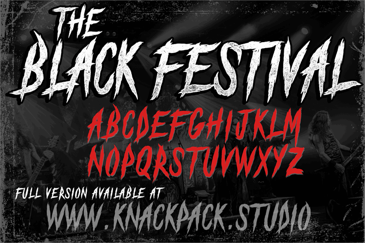 The Black Festival_DEMO font插图 The Black Festival_DEMO font插图