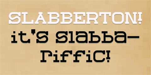 Slabberton font素材之家精选英文字体