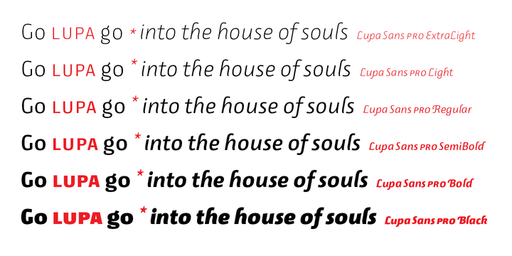 Lupa Sans Pro Font Family插图2