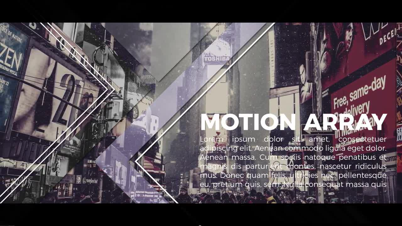 时尚精美活力的城市宣传片素材库精选AE模板