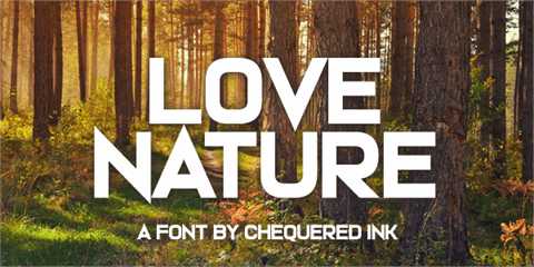 Love Nature font素材之家精选英文字体
