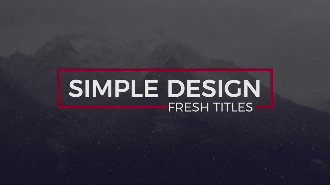 12个新鲜的商业展示三分之一全屏幕标题素材库精选pr模板