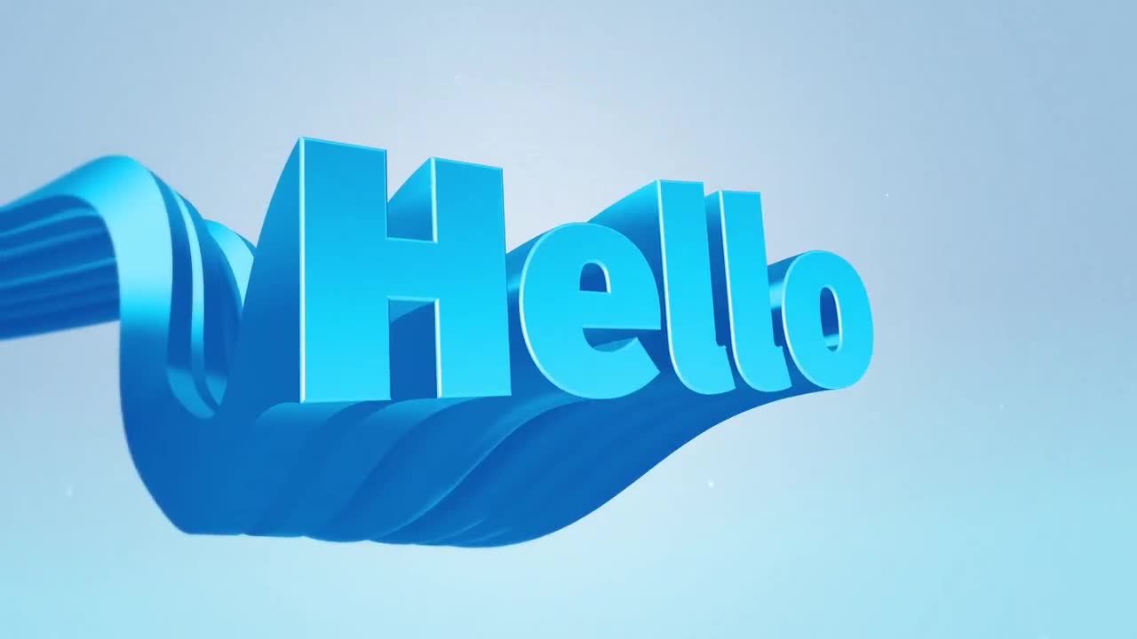 3D文字扫描素材库精选AE模板