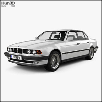 宝马BMW 7 Series (E32) 1992 素材之家精选3D模型
