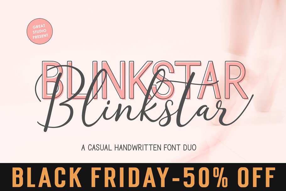 Blinkstar Font Duo素材之家精选英文字体