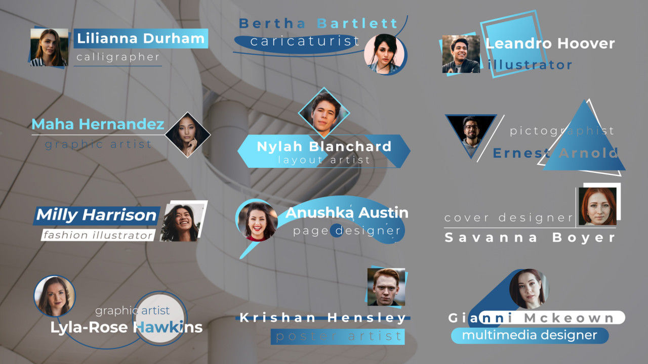 12个独立标题素材库精选AE模板