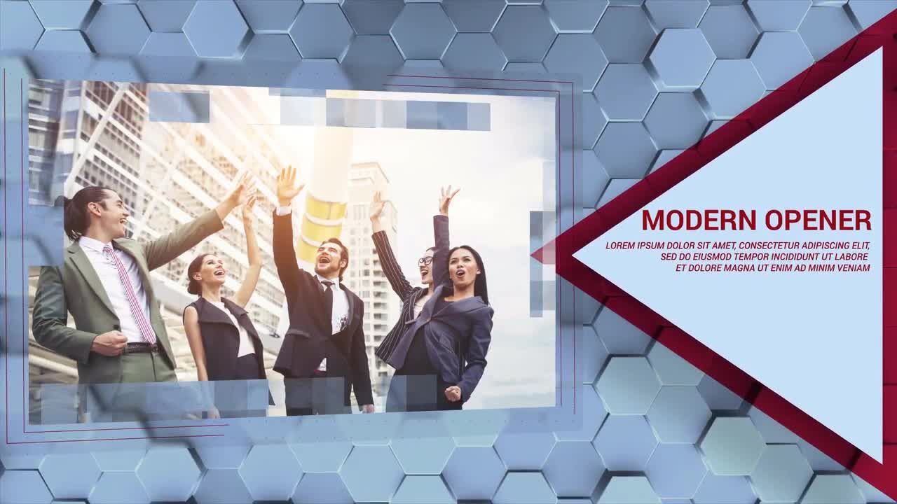 Hexagon商业促销素材库精选AE模板