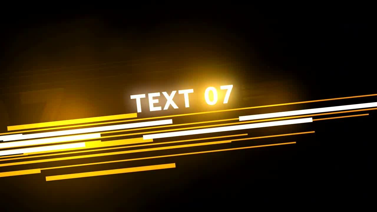 8个炒作类型荧光棒标题素材库精选AE模板