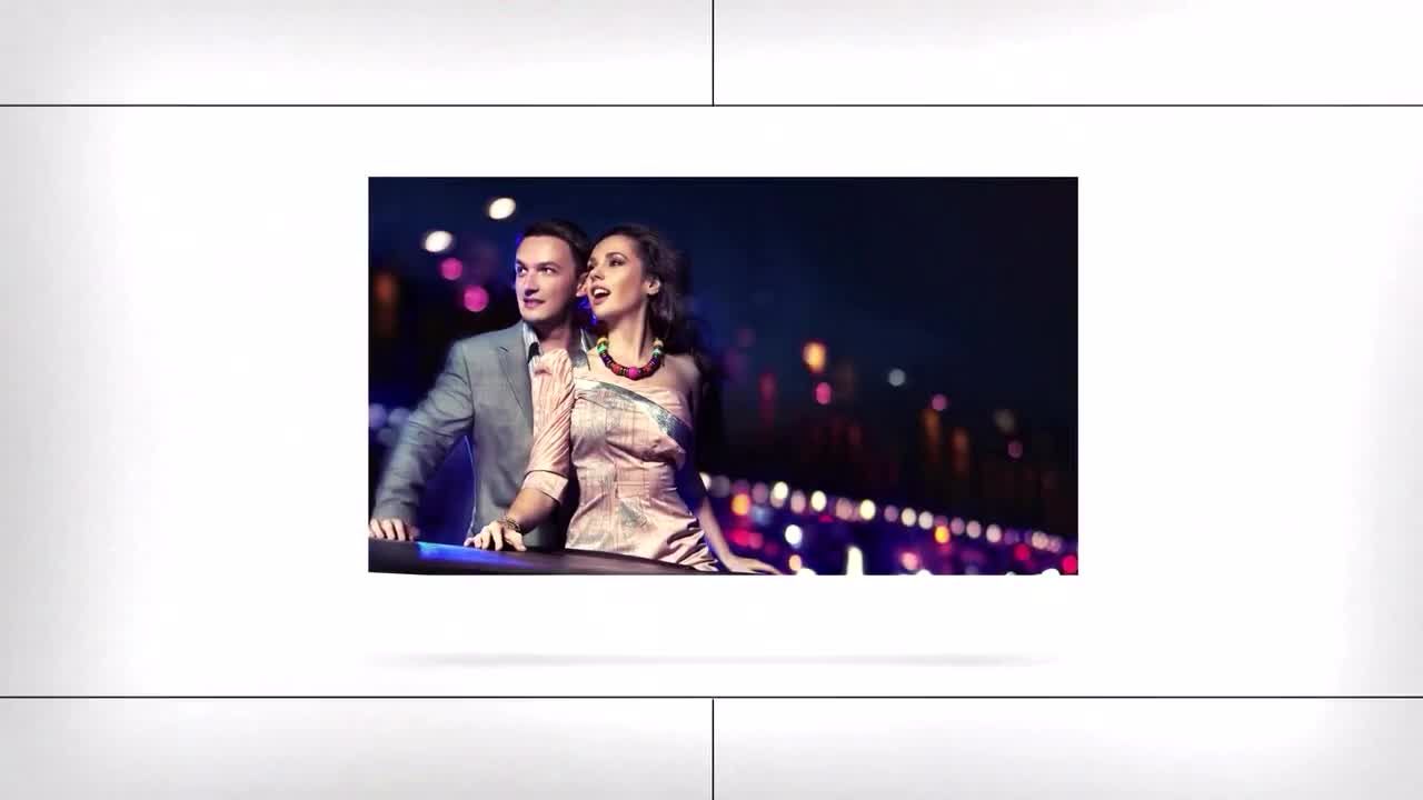 线条显示图像照片显示素材库精选AE模板