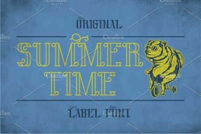 Sumer Time Modern Label Typeface素材之家精选英文字体