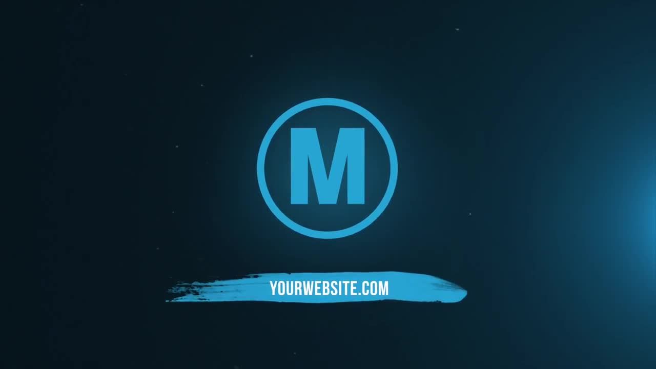 拉丝徽标显示素材库精选AE模板