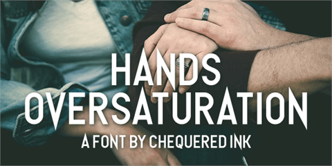 Hands Oversaturation font素材之家精选英文字体