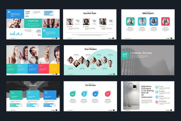 企业商业组织介绍PPT演示模板套装 Pitch Deck Powerpoint Presentation插图(4)