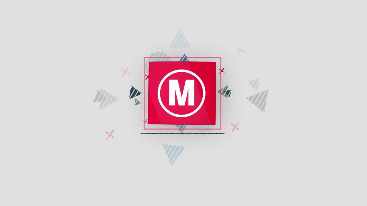 有趣且充满活力的动画徽标显示素材库精选AE模板