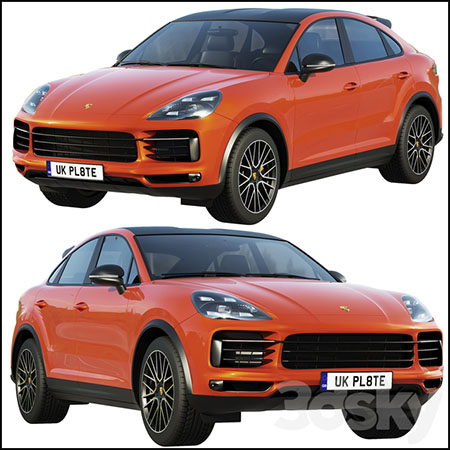 保时捷卡宴2019 Coupe Turbo汽车素材之家精选3D模型