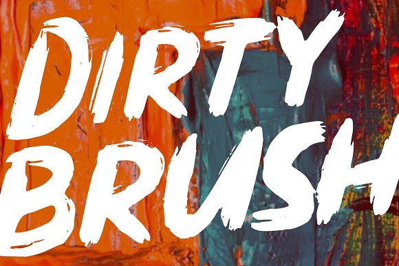 DIRTY BRUSH Font素材之家精选英文字体